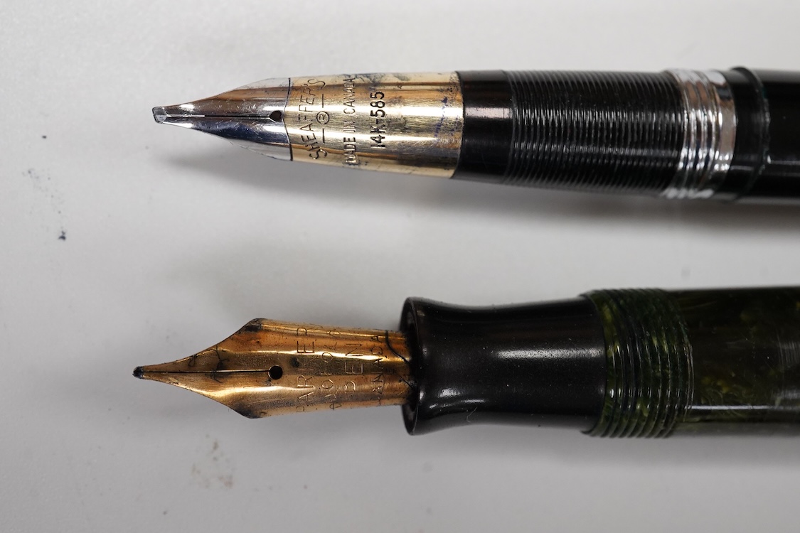 A group of pens, etc. including a Waterman cased set